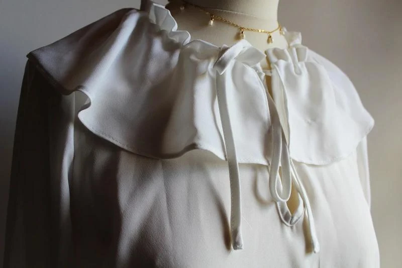 Primark White Ruffled Blouse – photo 3
